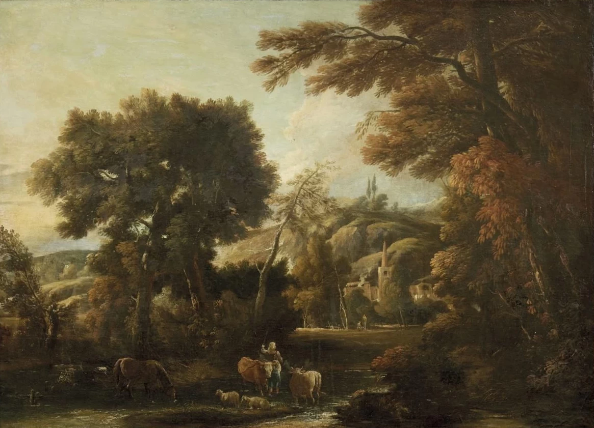 Paesaggio con figure